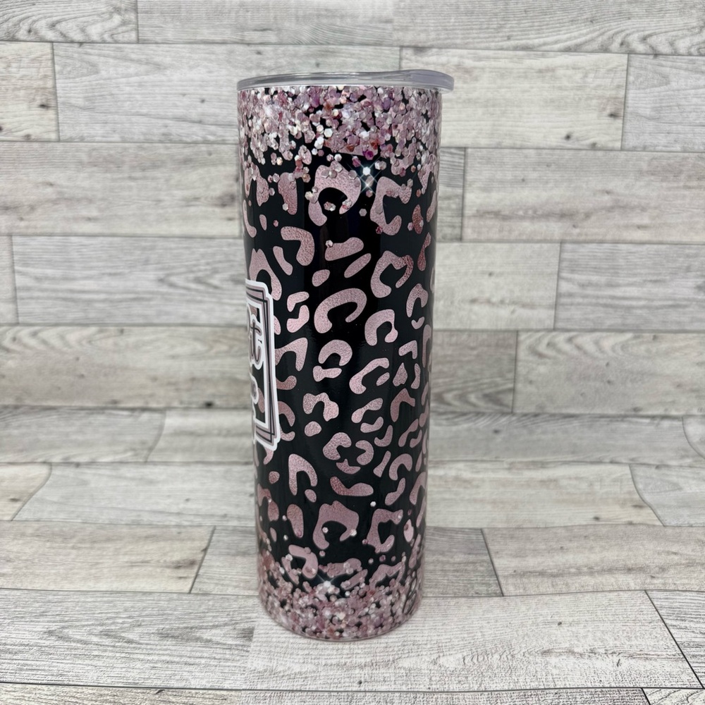 NEW- “Hot Girl Sh#!t*” 20oz Stainless Steel Tumbler Hot/Cold Drinks Leopard - Picture 2 of 6